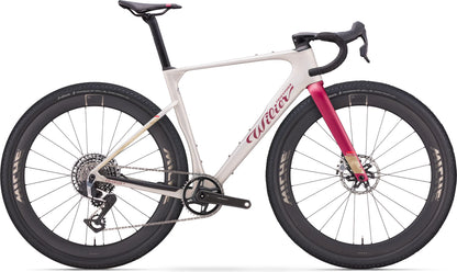 Rave SLR ID2  E628F4G (with carbon F BAR)	V13 Byte Cream  Matt SRAM FORCE XPLR AXS E1 1x13S	MICHE AERO GRAFF CARBON 48 mm 2026