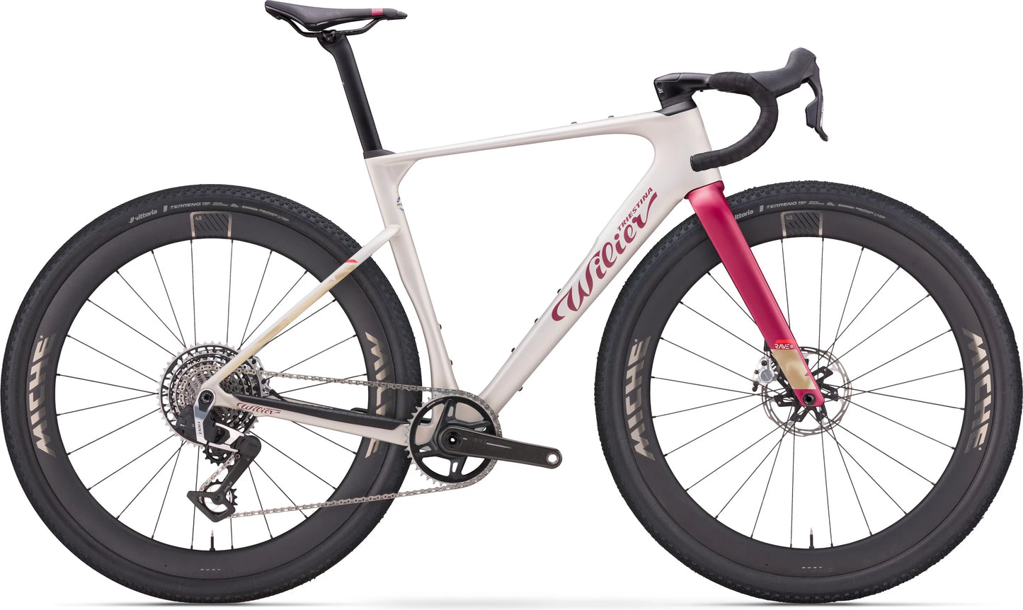 Rave SLR ID2  E628F4G (with carbon F BAR)	V13 Byte Cream  Matt SRAM FORCE XPLR AXS E1 1x13S	MICHE AERO GRAFF CARBON 48 mm 2026