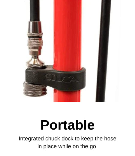 PISTA RED FLOOR PUMP