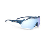 LIGNE DE COUPE/CUTLINE  Couleur : Pacific Blue Matte Frame with Multilaser Ice Lenses White Bumpers