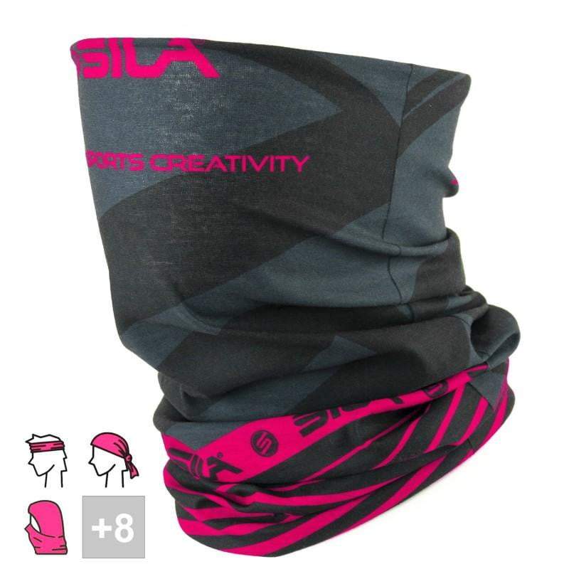 BANDANA BANDANA TOUR DE COU multifonction SILA - SS Créativity Noir / Rose A-BANDANA SILA SPORT 