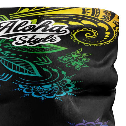 BANDANA TOUR DE COU multifonction SILA ALOHA STYLE Noir Référence 2559 - Taille Unique - A-BANDANA SILA SPORTS 