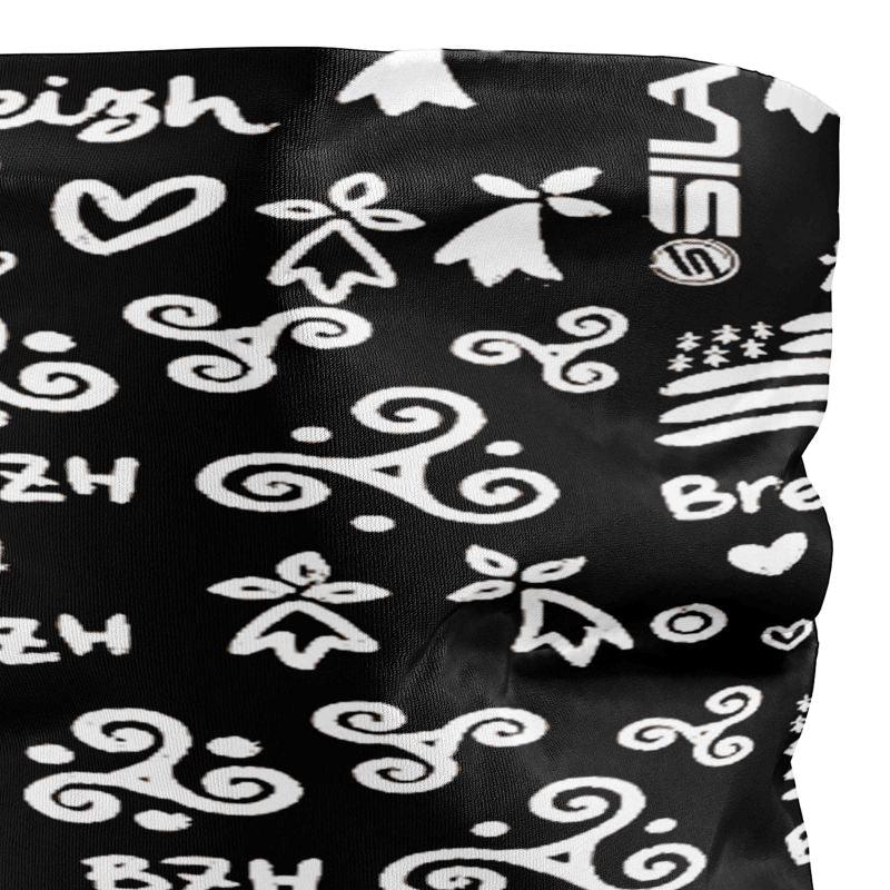 BANDANA TOUR DE COU multifonction SILA BREIZH Noir Référence 2560 - Taille Unique - A-BANDANA SILA SPORTS 