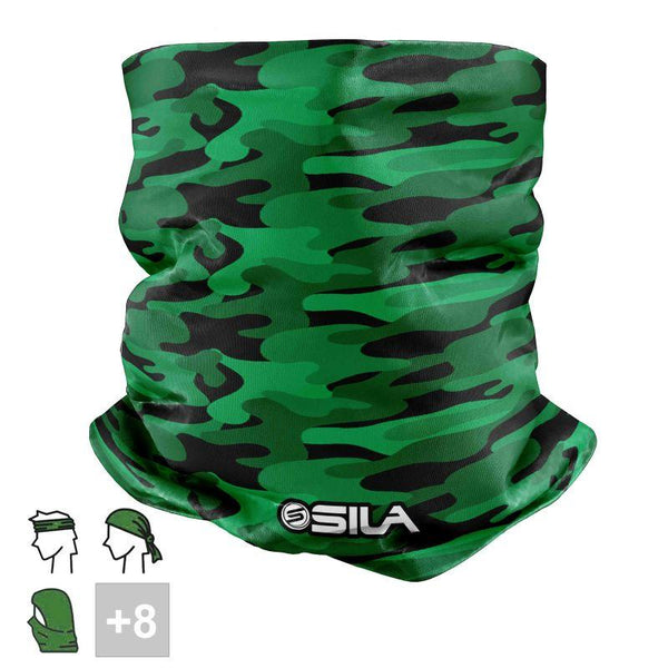 BANDANA TOUR DE COU multifonction SILA CAMO Vert Référence 2562 Taille Unique