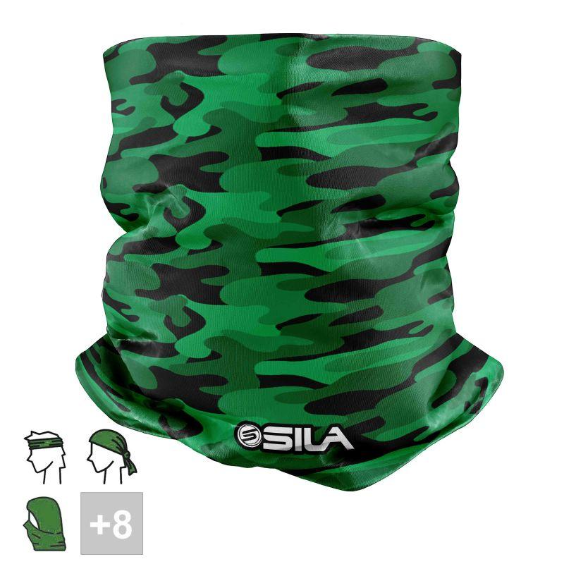 BANDANA TOUR DE COU multifonction SILA CAMO Vert Référence 2562 - Taille Unique - A-BANDANA SILA SPORTS 