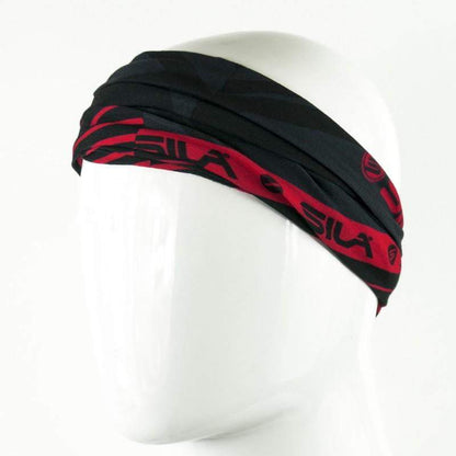 BANDANA TOUR DE COU multifonction SILA - SS Créativity Noir / Rouge A-BANDANA SILA SPORT 