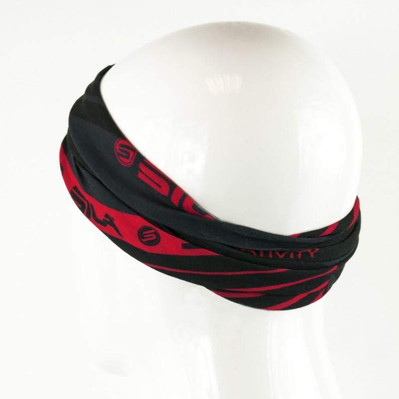 BANDANA TOUR DE COU multifonction SILA - SS Créativity Noir / Rouge A-BANDANA SILA SPORT 