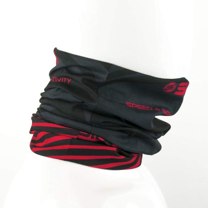 BANDANA TOUR DE COU multifonction SILA - SS Créativity Noir / Rouge A-BANDANA SILA SPORT 