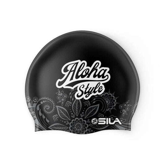 BONNET DE BAIN SILA ALOHA STYLE - NOIR Référence 2197 - Taille Unique - A-BONNET DE BAIN SILA SPORTS 
