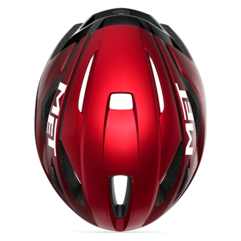 MET STRALE HELMET RED METALLIC SHINY 3617 2025