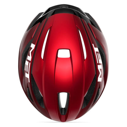 MET STRALE HELMET RED METALLIC SHINY 3617 2025