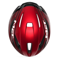 CASQUE MET STRALE ROUGE MÉTALLISÉ BRILLANT   3617