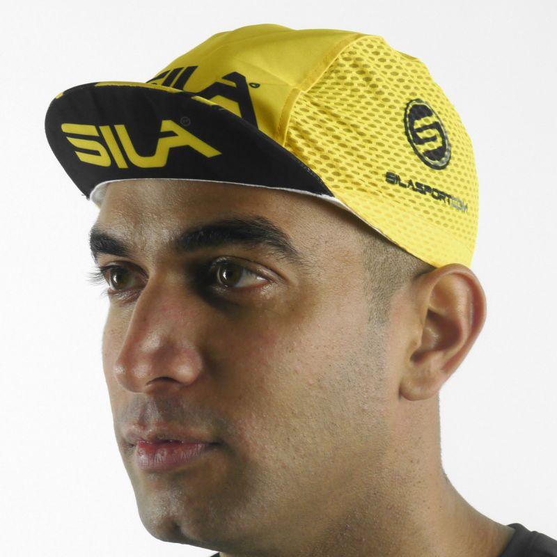 CASQUETTE CYCLISTE SILA - JAUNE TAILLE UNIQUE A-CASQUETTE SILA SPORTS 