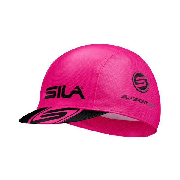 CASQUETTE CYCLISTE SILA - ROSE FLUO TAILLE UNIQUE A-CASQUETTE SILA SPORTS 