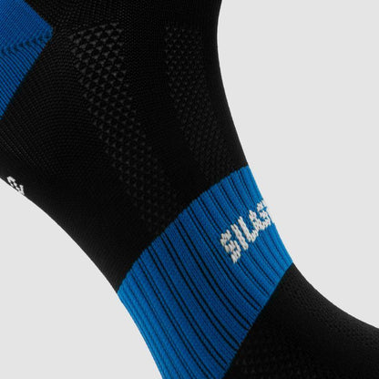 CHAUSSETTES CYCLISME SILASPORT MOZAIK STYLE BLEU - MI-HAUTES A-CHAUSETTES SILA SPORTS 