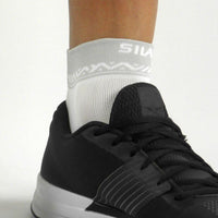 CHAUSSETTES GEOMETRIC SILA - Courtes BLANC / GRIS 2535 A-CHAUSETTES SILA SPORT 