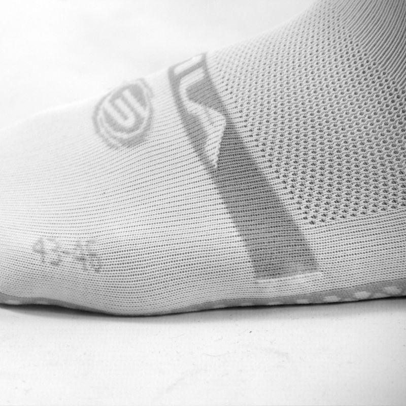 CHAUSSETTES GEOMETRIC SILA - Mi-hautes BLANC / GRIS 2536 A-CHAUSETTES SILA SPORTS 