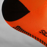 CHAUSSETTES RACING SILA - Courtes ORANGE FLUO / NOIR Référence 2587 A-CHAUSSETTES SILA SPORTS 