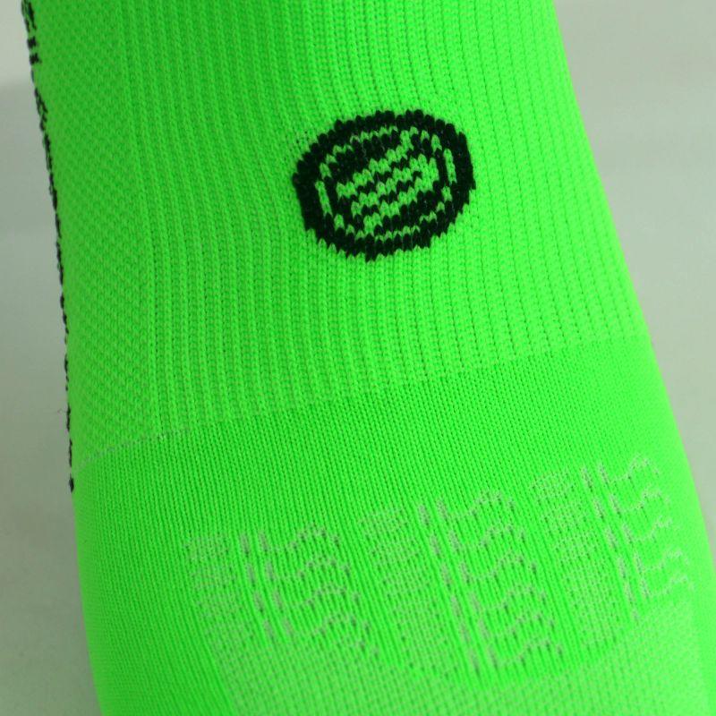 CHAUSSETTES RACING SILA - Courtes VERT FLUO / NOIR Référence 2589 A-CHAUSSETTES SILA SPORTS 