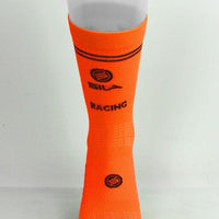 CHAUSSETTES RACING SILA - MI-HAUTES ORANGE FLUO / NOIR A-SOCQUETTES SILA SPORT 