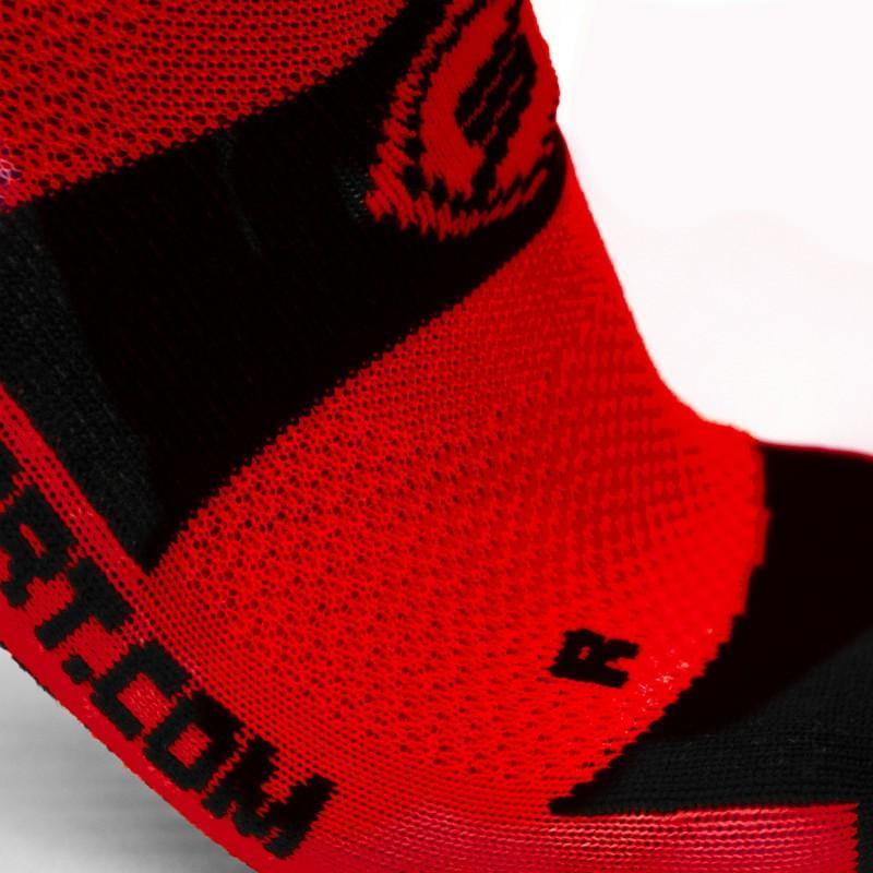 CHAUSSETTES TECHNICS SILA - Courtes ROUGE / NOIR 1251 A-CHAUSETTES SILA SPORT 