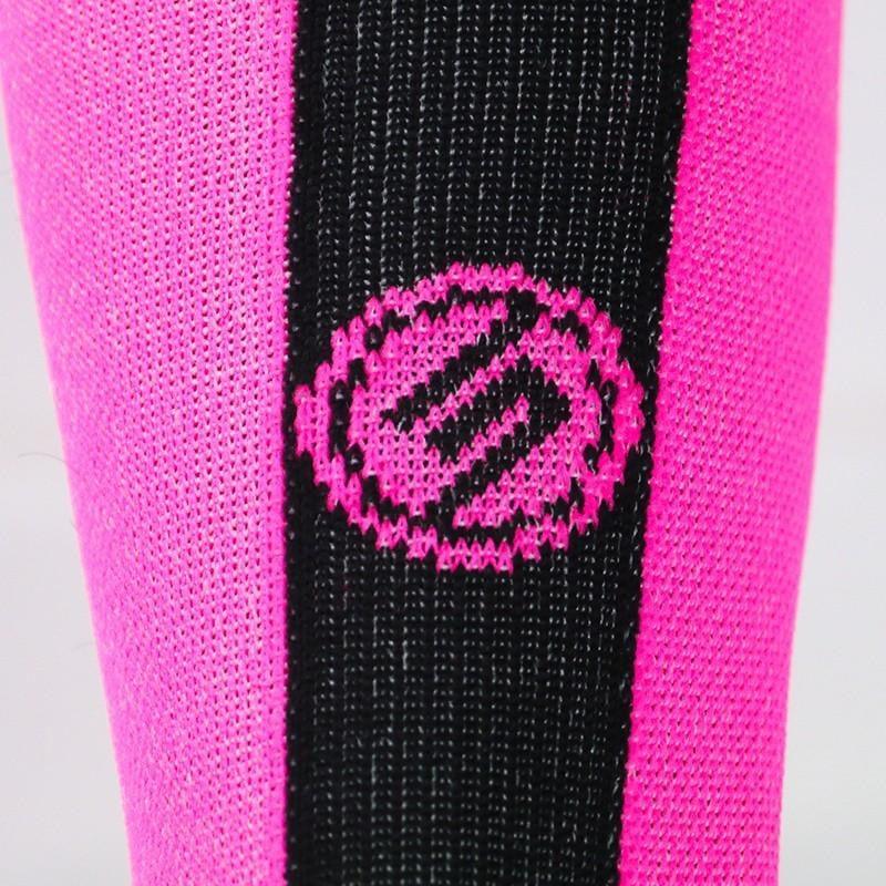 CHAUSSETTES TECHNICS SILA - Mi-hautes ROSE FLUO / NOIR A-CHAUSETTES SILA SPORT 