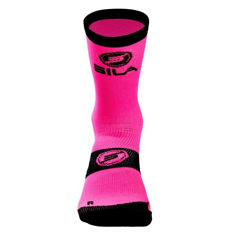 CHAUSSETTES TECHNICS SILA - Mi-hautes ROSE FLUO / NOIR A-CHAUSETTES SILA SPORT 