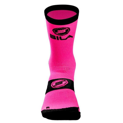 CHAUSSETTES TECHNICS SILA - Mi-hautes ROSE FLUO / NOIR A-CHAUSETTES SILA SPORT 