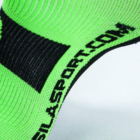 CHAUSSETTES TECHNICS SILA - Mi-hautes VERT FLUO / NOIR 415 A-CHAUSETTES SILA SPORT 