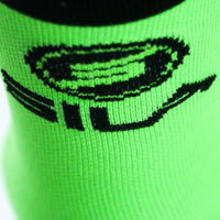 CHAUSSETTES TECHNICS SILA - Mi-hautes VERT FLUO / NOIR 415 A-CHAUSETTES SILA SPORT 