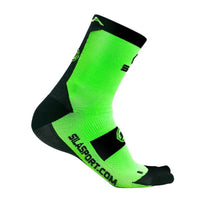 CHAUSSETTES TECHNICS SILA - Mi-hautes VERT FLUO / NOIR 415 A-CHAUSETTES SILA SPORT 