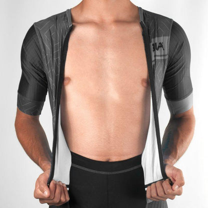 COMBINAISON CYCLISME SILA CLASSY STYLE GRIS MC Référence 2971 - M - Gris V-COMBINAISON SILA SPORTS 