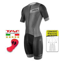 COMBINAISON CYCLISME SILA CLASSY STYLE GRIS MC Référence 2971 - M - Gris V-COMBINAISON SILA SPORTS S GRIS 