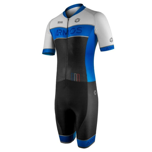 COMBINAISON ROLLER ENFANT ARMOS TALISMAN BLEU MC V-COMBINAISON SILA SPORT 6A BLEU 