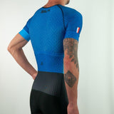 COMBINAISON ROLLER SILASPORT ELITE AERO CLASSY STYLE BLEU MC V-COMBINAISON SILA SPORTS 