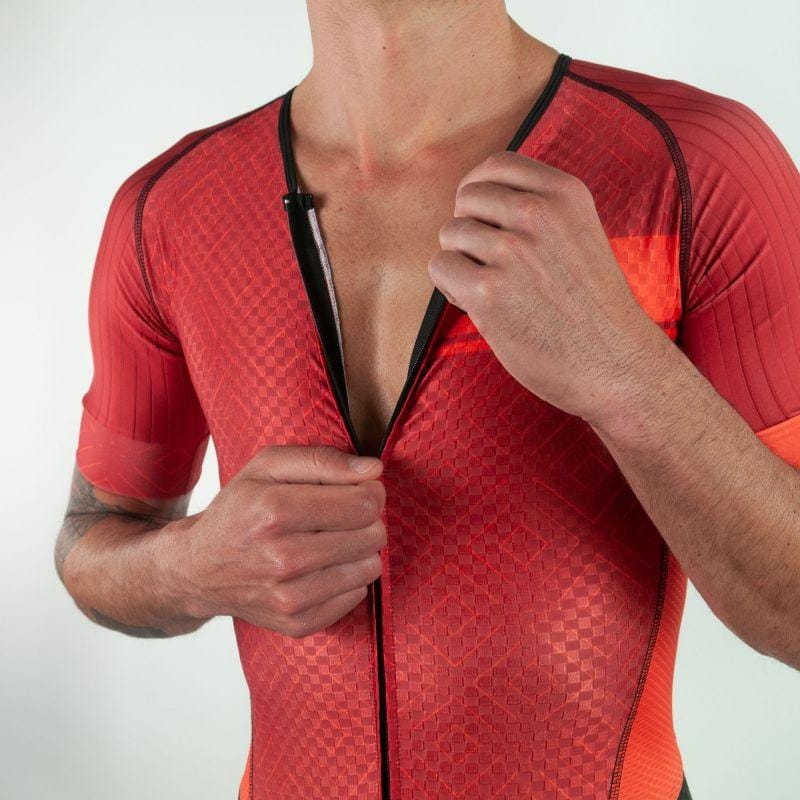 COMBINAISON ROLLER SILASPORT ELITE AERO CLASSY STYLE ROUGE MC V-COMBINAISON SILA SPORTS 