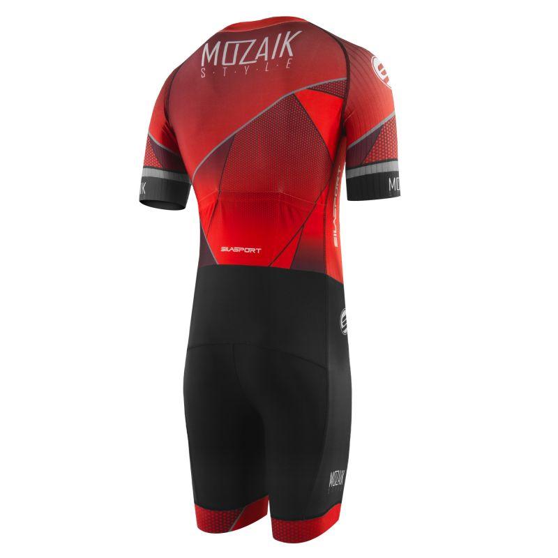 COMBINAISON ROLLER SILASPORT MOZAIK STYLE ROUGE V-COMBINAISON SILA SPORTS 