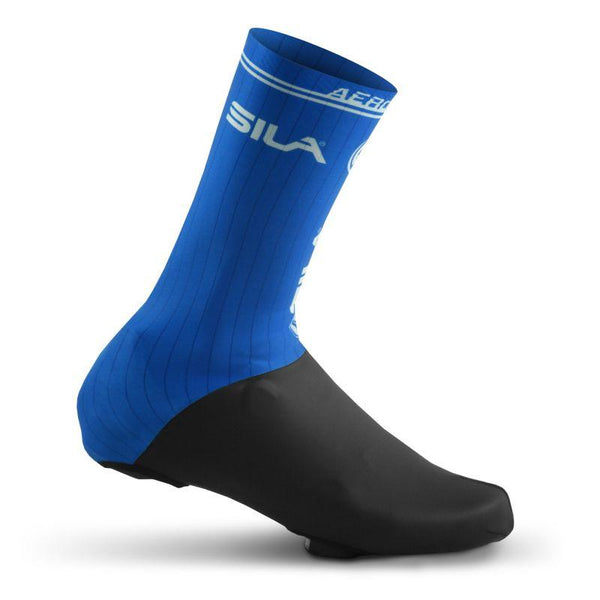 COUVRE CHAUSSURES PRO AERO SILA Lycra - Bleu Cyan Référence 2430 A-COUVRE CHAUSSURES SILA SPORT 