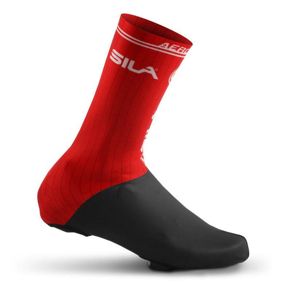 COUVRE CHAUSSURES PRO AERO SILA Lycra - Rouge 2431 A-COUVRE CHAUSSURES SILA SPORT 