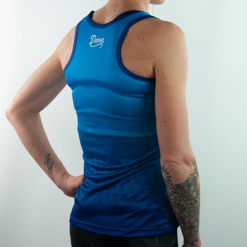 DEBARDEUR RUNNING FEMME ARMOS DANA BLEU T-DÉBARDEUR SILA SPORTS 