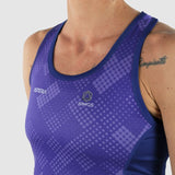 DÉBARDEUR RUNNING FEMME PERFO ARMOS ASTÉRIA VIOLET V-DÉBARDEUR SILA SPORTS 