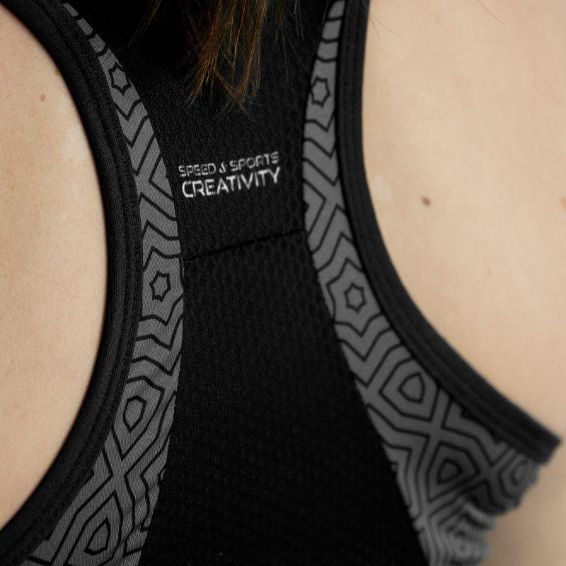 DÉBARDEUR RUNNING FEMME - SILA AZALEA - NOIR femmes - 2687 T-DÉBARDEUR SILA SPORTS 