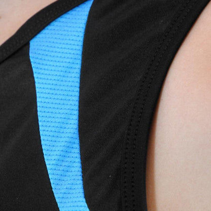 DÉBARDEUR RUNNING FEMME - SILA CARBON STYLE 2 - BLEU 1714 T-DÉBARDEUR SILA SPORT 