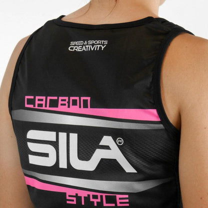 DÉBARDEUR RUNNING FEMME - SILA CARBON STYLE 2 - ROSE 1712 T-DÉBARDEUR SILA SPORT 