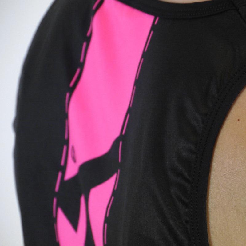 DÉBARDEUR RUNNING FEMME - SILA FLUO STYLE 3 ROSE 1711 T-DÉBARDEUR SILA SPORT 