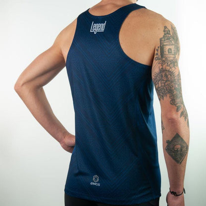 DÉBARDEUR RUNNING HOMME PERFO ARMOS LEGEND BLEU MARINE T-DÉBARDEUR SILA SPORTS 