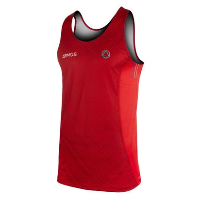 DÉBARDEUR RUNNING HOMME PERFO ARMOS LEGEND ROUGE T-DÉBARDEUR SILA SPORTS 