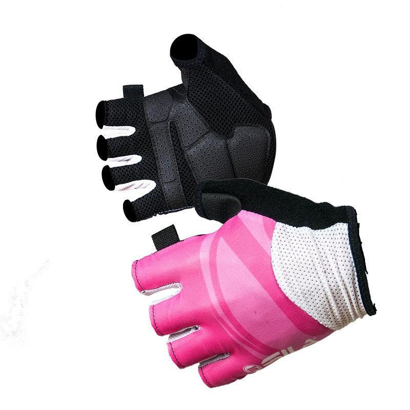 GANTS COURTS ETE SILA - NOIR ROSE Référence 210 A-GANTS SILA SPORT 