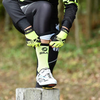 GANTS COURTS SILA FLUO STYLE 3 - JAUNE 587 A-GANTS SILA SPORT 