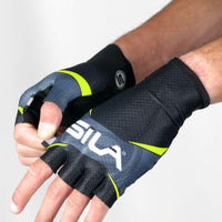 GANTS COURTS SILA TEAM - JAUNE FLUO A-GANTS SILA SPORTS 